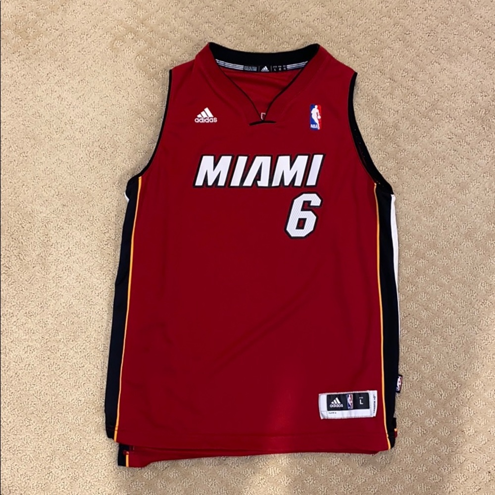 Authentic Youth Lebrun James Heat Jersey